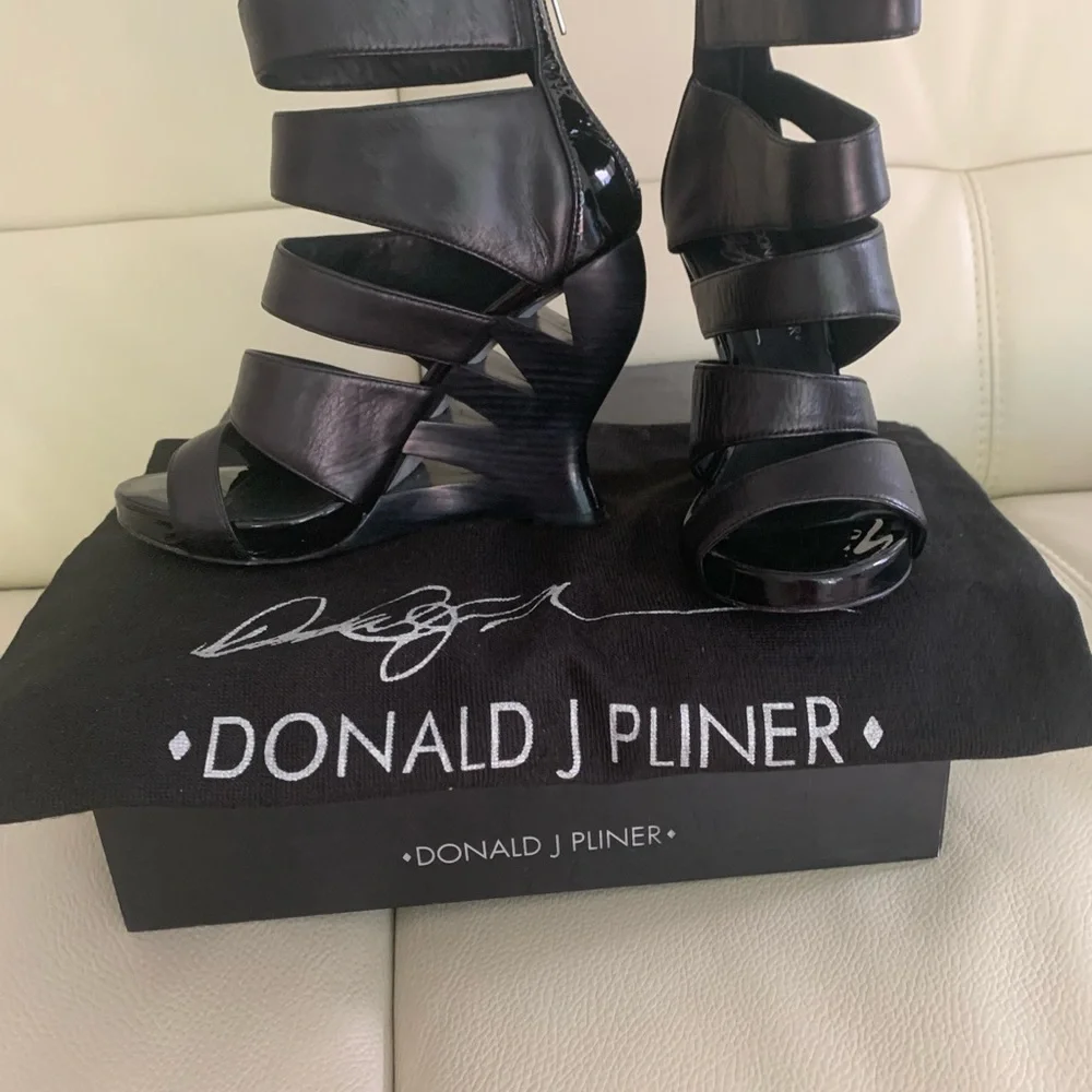 Donal J planner shoes leather / pattern - Picture 1 of 2